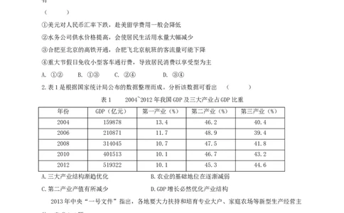 2013年高考政治试卷（安徽）（空白卷）_1.高考2025全国各省真题+答案_01.2008-2024全国高考真题（按省份分类）_1.安徽_2012-2024&middot;（安徽）政治高考真题