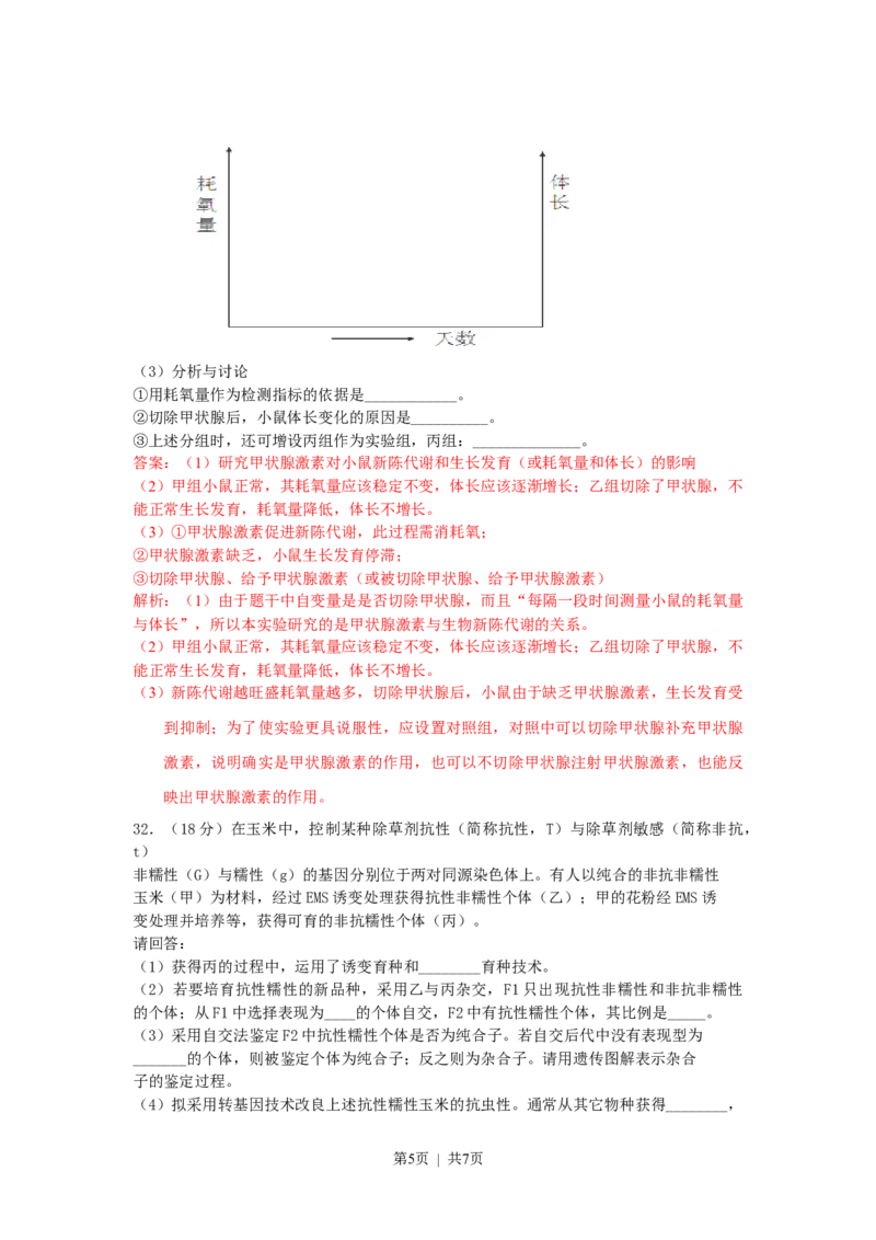 2013年高考生物试卷（浙江）（解析卷）_1.高考2025全国各省真题+答案_01.2008-2024全国高考真题（按省份分类）_22.浙江_2008-2024&middot;（浙江）生物高考真题