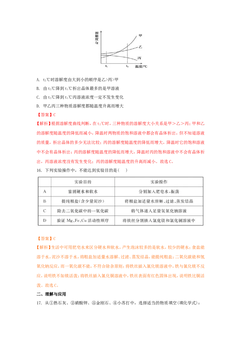 2018年德州市中考化学试卷及答案解析_中考真题_5.化学中考真题2015-2024年_地区卷_德州化学09-20