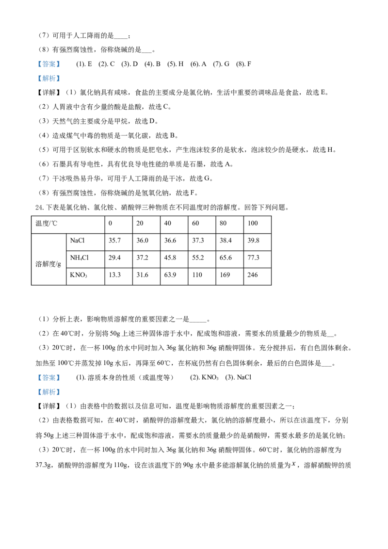 2019年广西柳州市中考化学试卷（解析）_中考真题_5.化学中考真题2015-2024年_地区卷_广西省_柳州中考化学10-22