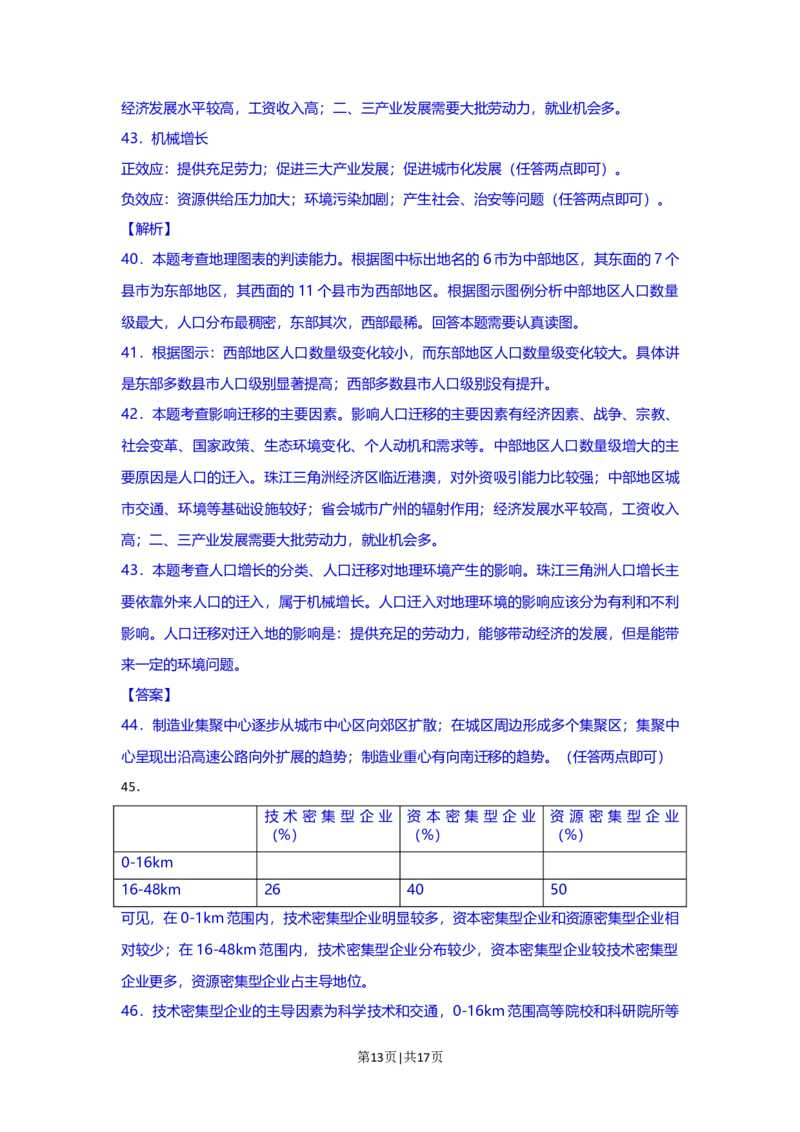 2013年高考地理试题（上海）（解析卷）_1.高考2025全国各省真题+答案_01.2008-2024全国高考真题（按省份分类）_31.上海_2008-2021,2024&middot;（上海）地理高考真题