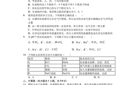 2019年山东省菏泽市中考化学试题（Word版，含解析）_中考真题_5.化学中考真题2015-2024年_地区卷_山东省_菏泽化学10-21