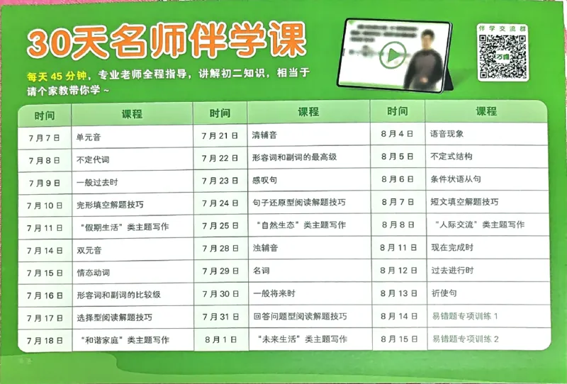 英语试卷_2026万唯系列预习复习_2026版初中《万唯预习课》8年级上册（语文、英语、物理）（人教）_2026版初中《万唯预习课》8年级上册（英语）