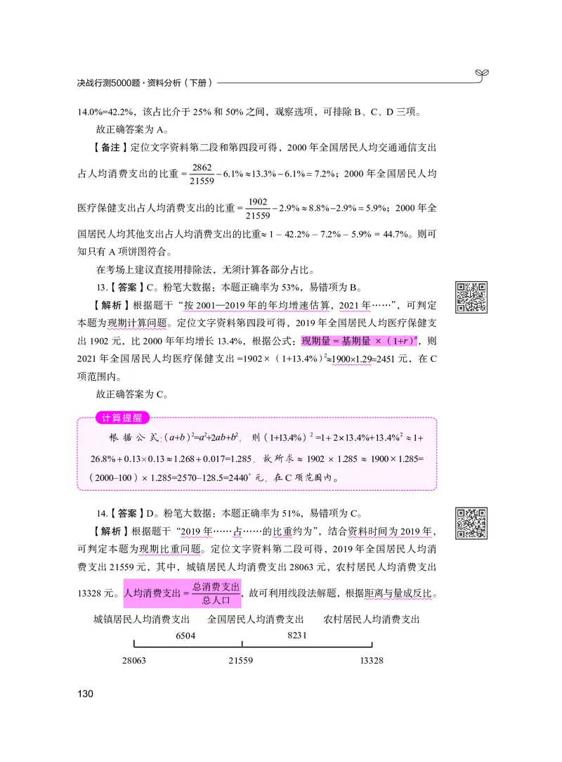 公务员考试辅导用书&middot;决战行测5000题资料分析（下册）2025版_26吉林考备考资料包_11省考刷题包_04决战行测5000题_行测5000题2024年6月版次