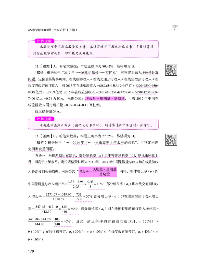 公务员考试辅导用书&middot;决战行测5000题资料分析（下册）2025版_26吉林考备考资料包_11省考刷题包_04决战行测5000题_行测5000题2024年6月版次