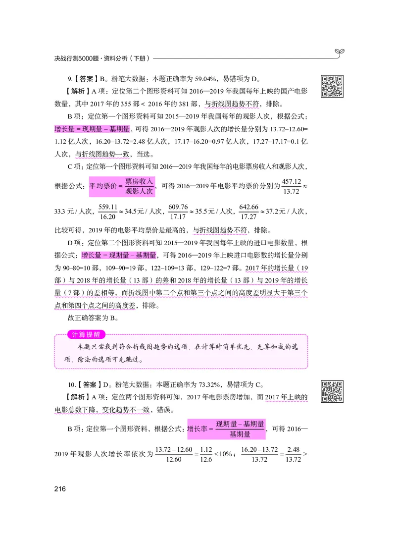 公务员考试辅导用书&middot;决战行测5000题资料分析（下册）2025版_26吉林考备考资料包_11省考刷题包_04决战行测5000题_行测5000题2024年6月版次