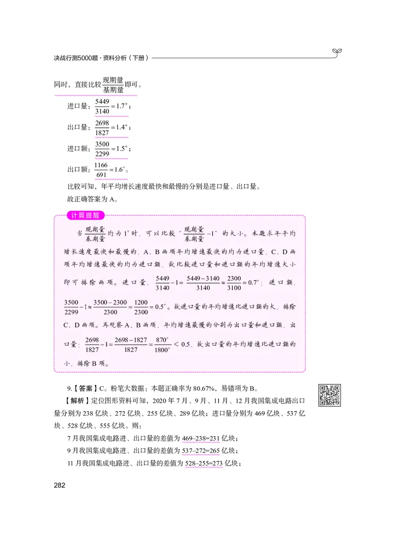 公务员考试辅导用书&middot;决战行测5000题资料分析（下册）2025版_26吉林考备考资料包_11省考刷题包_04决战行测5000题_行测5000题2024年6月版次
