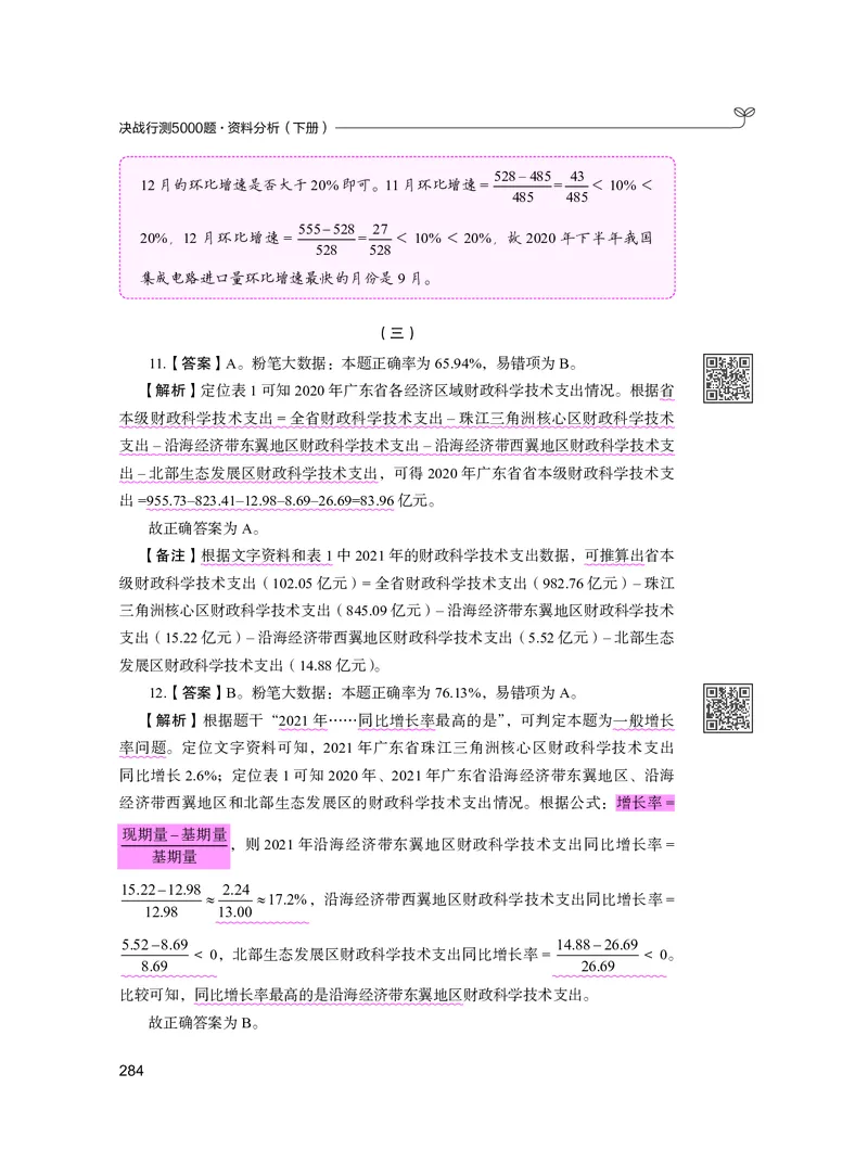公务员考试辅导用书&middot;决战行测5000题资料分析（下册）2025版_26吉林考备考资料包_11省考刷题包_04决战行测5000题_行测5000题2024年6月版次