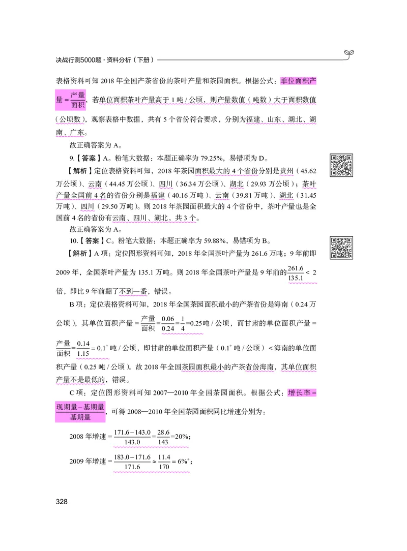 公务员考试辅导用书&middot;决战行测5000题资料分析（下册）2025版_26吉林考备考资料包_11省考刷题包_04决战行测5000题_行测5000题2024年6月版次