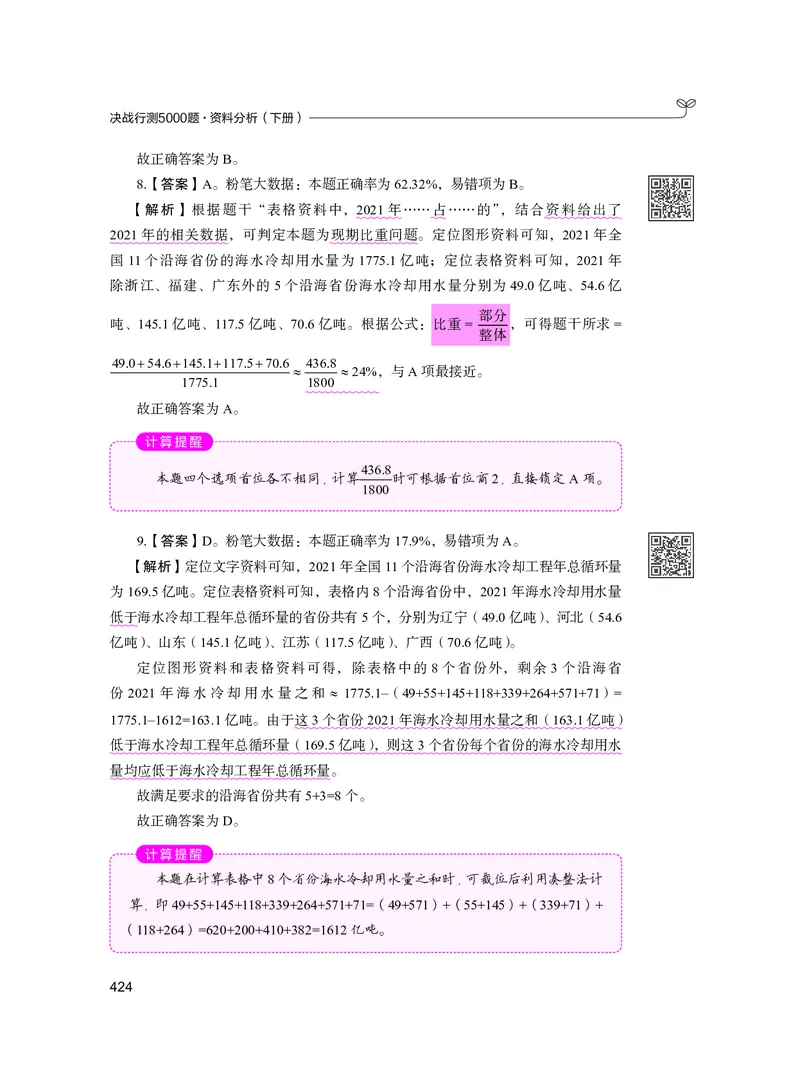 公务员考试辅导用书&middot;决战行测5000题资料分析（下册）2025版_26吉林考备考资料包_11省考刷题包_04决战行测5000题_行测5000题2024年6月版次