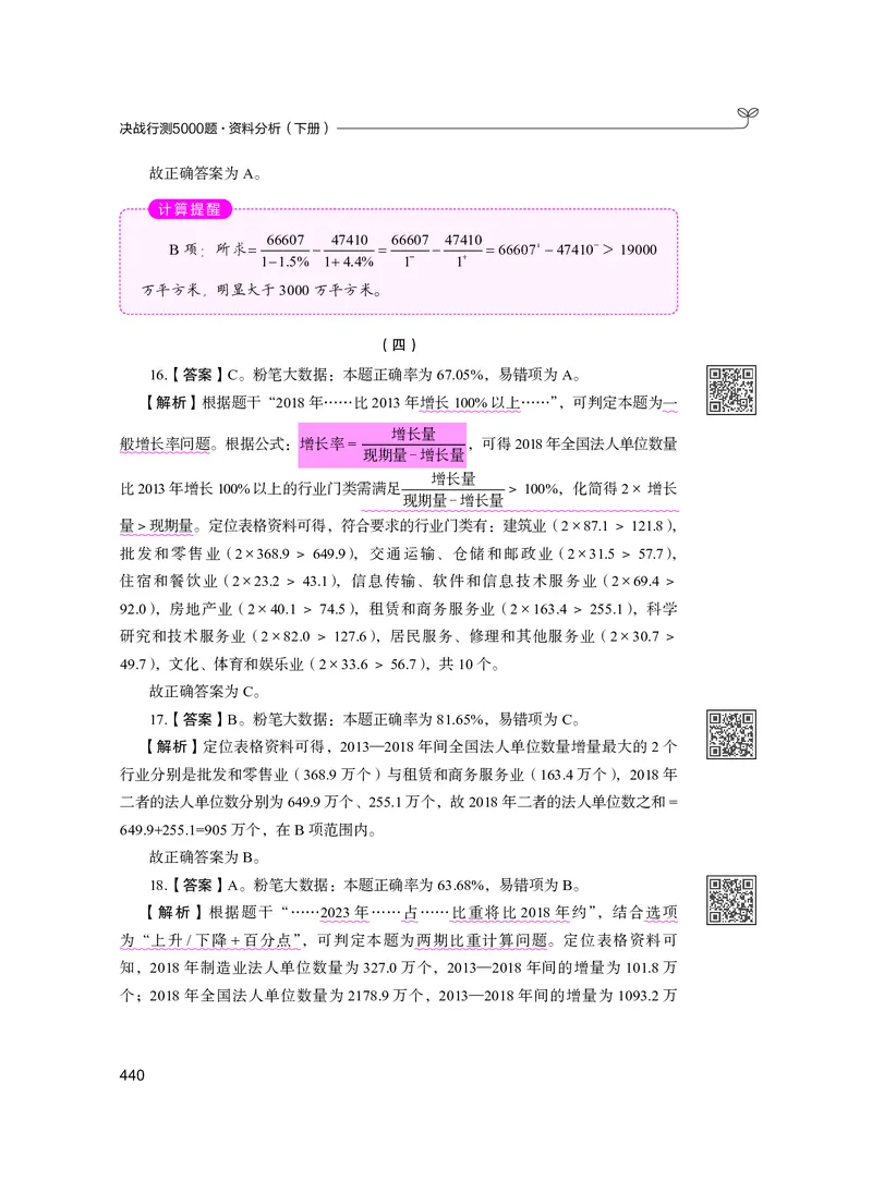 公务员考试辅导用书&middot;决战行测5000题资料分析（下册）2025版_26吉林考备考资料包_11省考刷题包_04决战行测5000题_行测5000题2024年6月版次