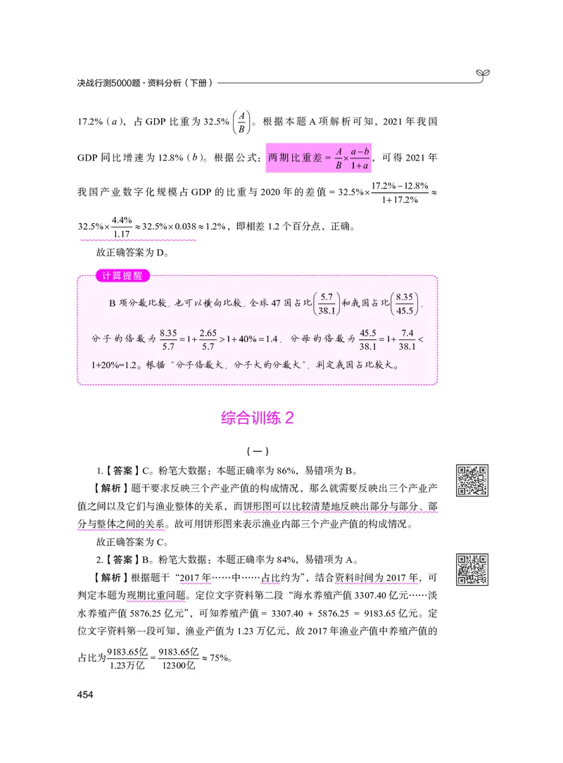 公务员考试辅导用书&middot;决战行测5000题资料分析（下册）2025版_26吉林考备考资料包_11省考刷题包_04决战行测5000题_行测5000题2024年6月版次
