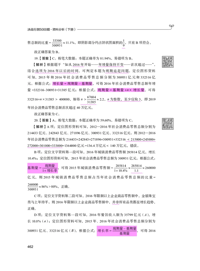 公务员考试辅导用书&middot;决战行测5000题资料分析（下册）2025版_26吉林考备考资料包_11省考刷题包_04决战行测5000题_行测5000题2024年6月版次