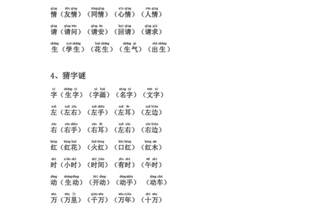 全册生字表组词(含注音声调全)_一年级上下册资料_一年级上语数英上下册学习资料_3-6-2、小学一年级语文下册_统编、部编、人教（语文全国统一只有一个版）_1、知识点总结_专项-字词句子