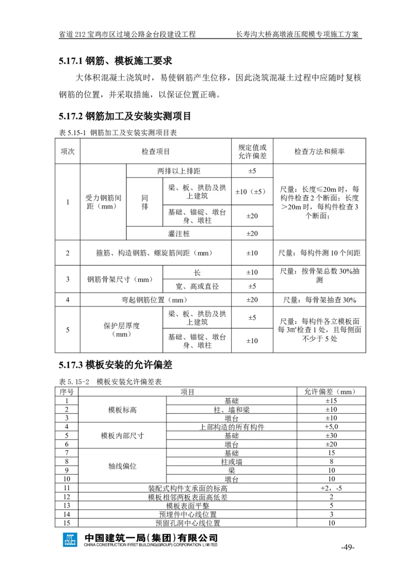 二等奖-长寿沟大桥高墩液压爬模专项施工方案-西北公司_2021-2023年优秀施组方案_施工方案_长寿沟大桥高墩液压爬模专项施工方案