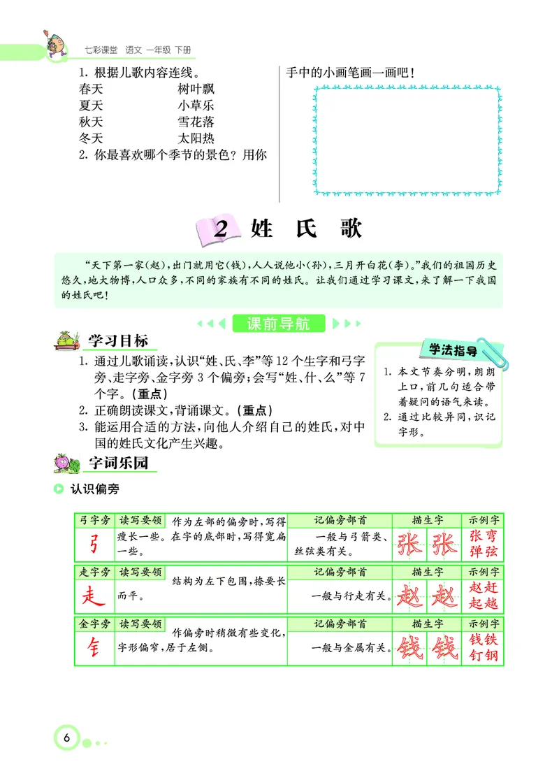 课堂全解小学语文1年级下学生用书（课堂全解）_一年级上下册资料_小学一年级学习资料-25年更新版_1-02、小学一年级语文下册_3-6-2-2、练习题、作业、专项、试卷_部编（人教）版