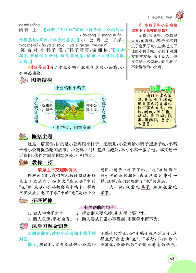 课堂全解小学语文1年级下学生用书（课堂全解）_一年级上下册资料_小学一年级学习资料-25年更新版_1-02、小学一年级语文下册_3-6-2-2、练习题、作业、专项、试卷_部编（人教）版