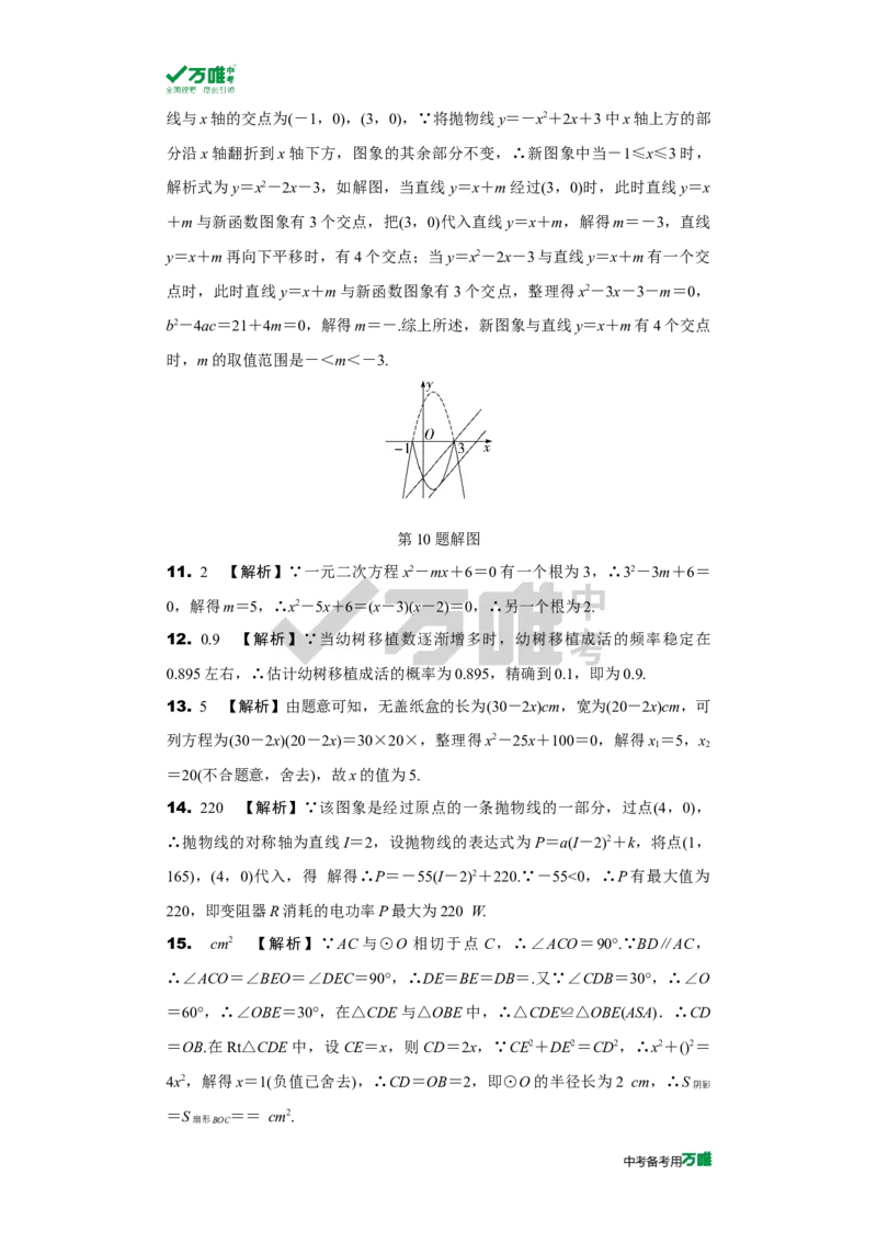 中考精选1000题真题分类第8期九上综合检测卷（九年级上册）2023125doc_2026万唯系列预习复习_备战2025中考真题1000题精选分类1-20期