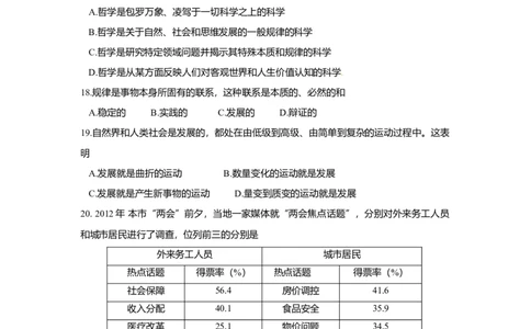2012年高考政治试卷（上海）（空白卷）_1.高考2025全国各省真题+答案_01.2008-2024全国高考真题（按省份分类）_31.上海_2008-2017&middot;（上海）政治高考真题