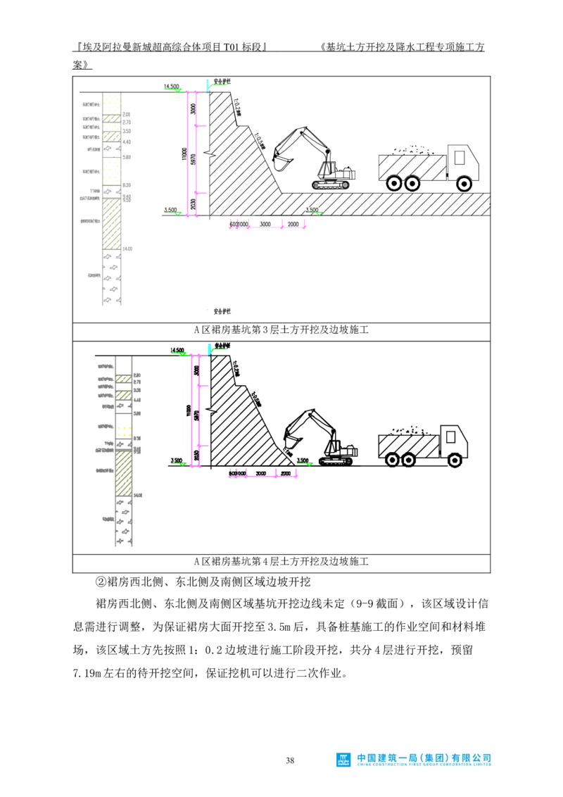 基坑土方开挖及降水工程专项施工方案_2021-2023年优秀施组方案_施工方案_埃及阿拉曼标志塔项目-基坑土方开挖及降水工程专项施工方案_1、施工方案