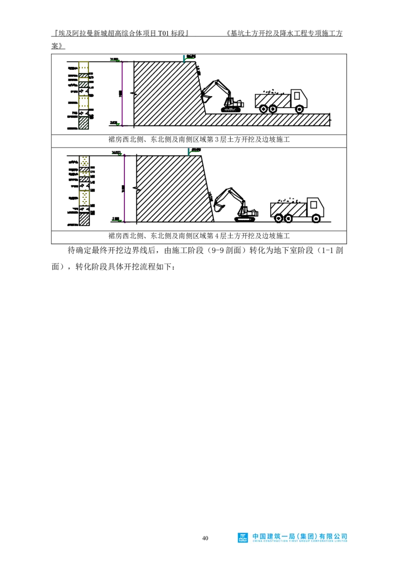基坑土方开挖及降水工程专项施工方案_2021-2023年优秀施组方案_施工方案_埃及阿拉曼标志塔项目-基坑土方开挖及降水工程专项施工方案_1、施工方案