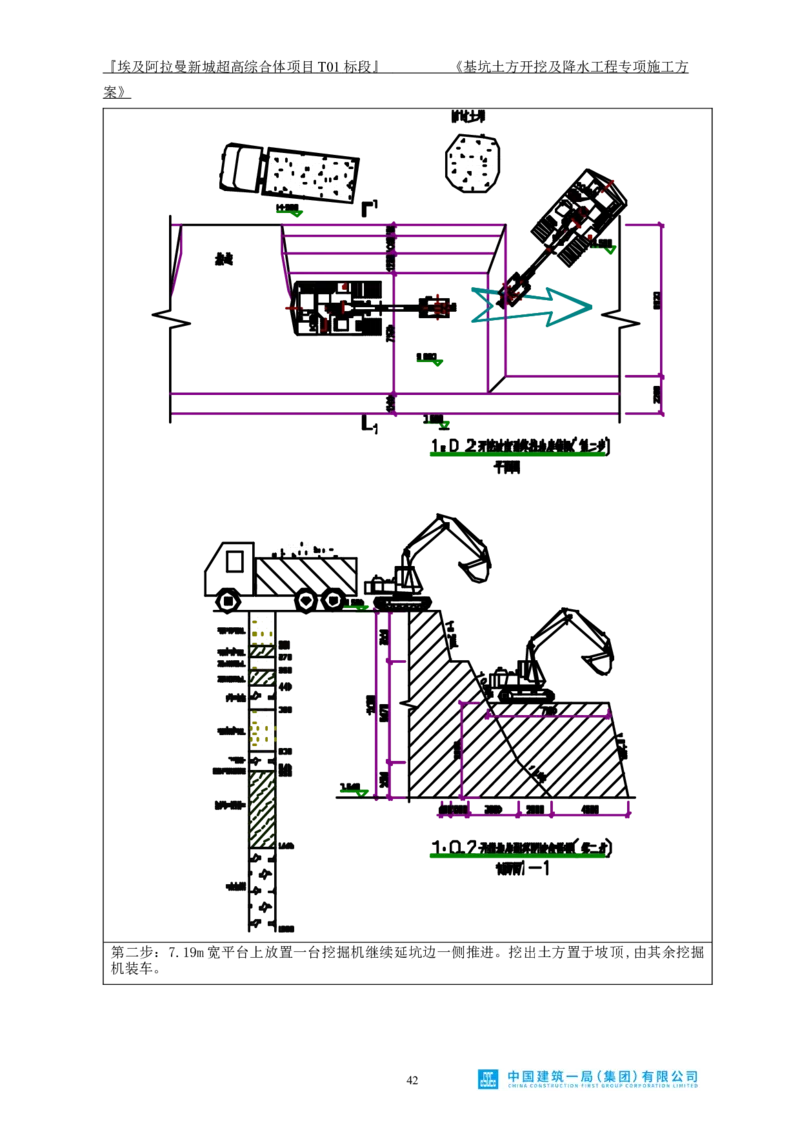 基坑土方开挖及降水工程专项施工方案_2021-2023年优秀施组方案_施工方案_埃及阿拉曼标志塔项目-基坑土方开挖及降水工程专项施工方案_1、施工方案