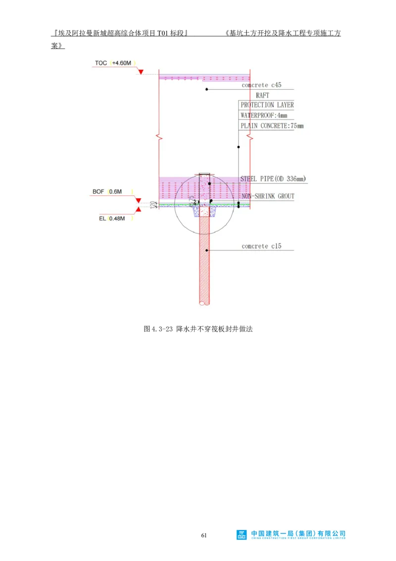 基坑土方开挖及降水工程专项施工方案_2021-2023年优秀施组方案_施工方案_埃及阿拉曼标志塔项目-基坑土方开挖及降水工程专项施工方案_1、施工方案