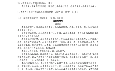 2017年菏泽中考语文试题_中考真题_1.语文中考真题2015-2024年_地区卷_山东省_菏泽语文10-21
