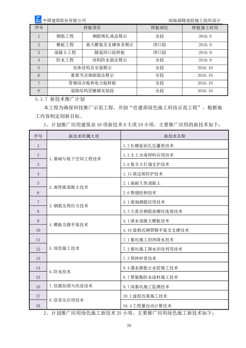 二等奖-阅海湖隧道施工组织设计-二公司_2021-2023年优秀施组方案_施工组织设计_阅海湖隧道施工组织设计
