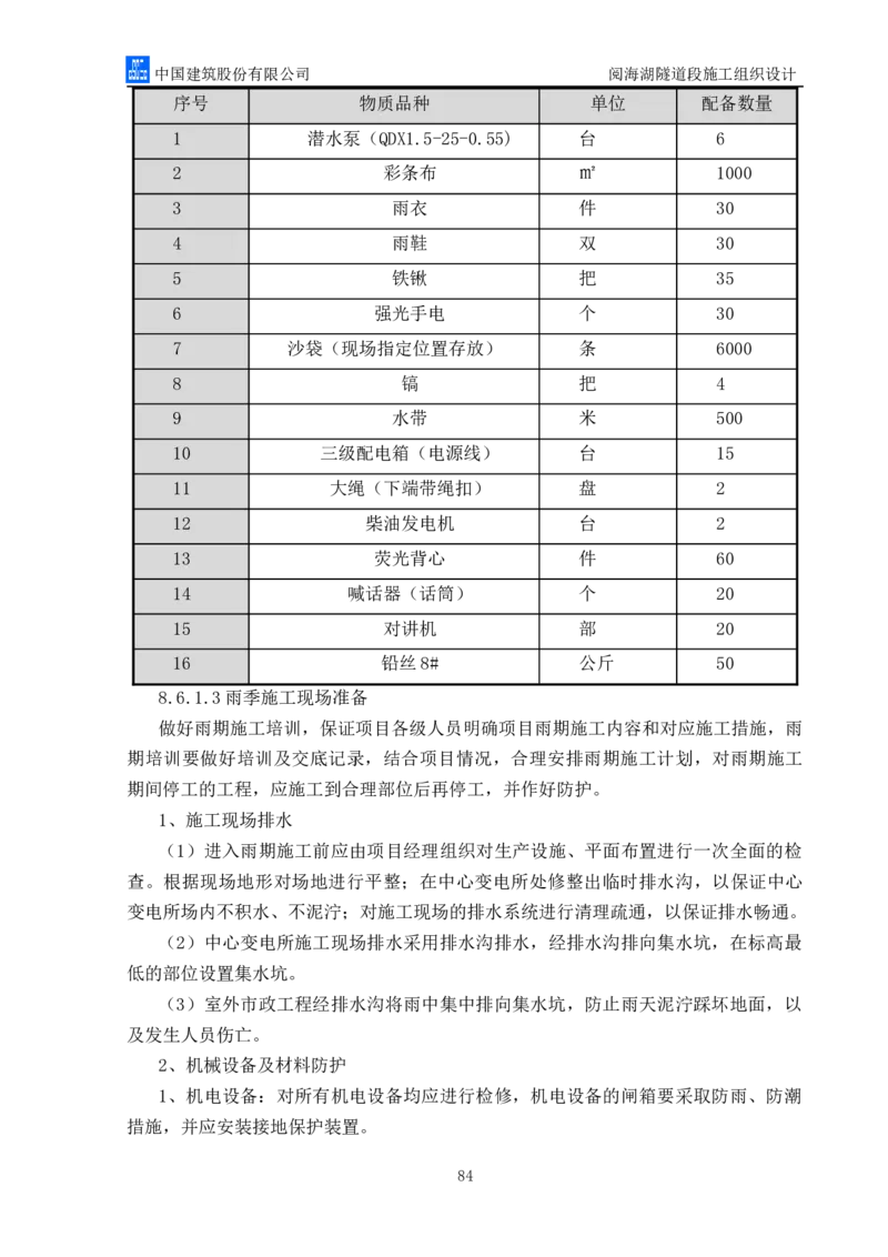 二等奖-阅海湖隧道施工组织设计-二公司_2021-2023年优秀施组方案_施工组织设计_阅海湖隧道施工组织设计