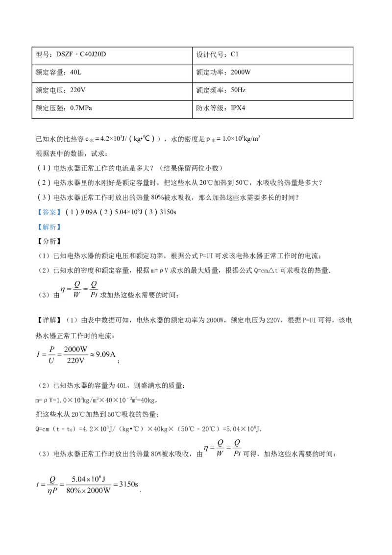 2017年辽宁省锦州市中考物理试题（解析）_中考真题_4.物理中考真题2015-2024年_地区卷_辽宁物理_辽宁物理_锦州物理14-22