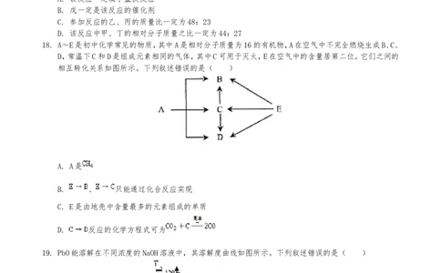 2019年云南省昆明市中考化学试题及答案(word)_中考真题_5.化学中考真题2015-2024年_地区卷_云南昆明中考化学09-22