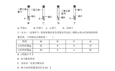 2017河北省中考化学试题及答案_中考真题_5.化学中考真题2015-2024年_地区卷_河北化学08-22