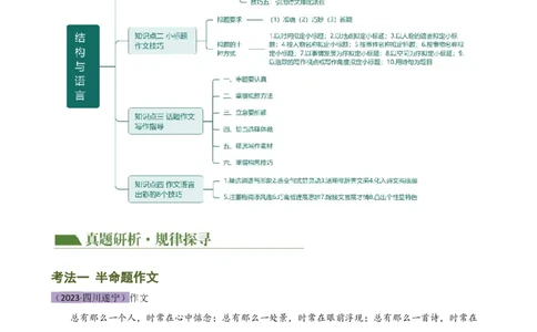 专题35记叙文写作高分技巧（结构与语言）（讲练）-（全国通用）（解析版）_120中考语文全套复习_中考语文复习总复习_二轮复习资料_模块七写作