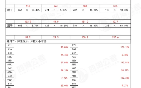 39期无过程版答案_2026考公资料_花生十三合集_（96）申论全勤全返、速算训练营、数量刷题营_速算训练营（39期-43期）_39期速算训练营