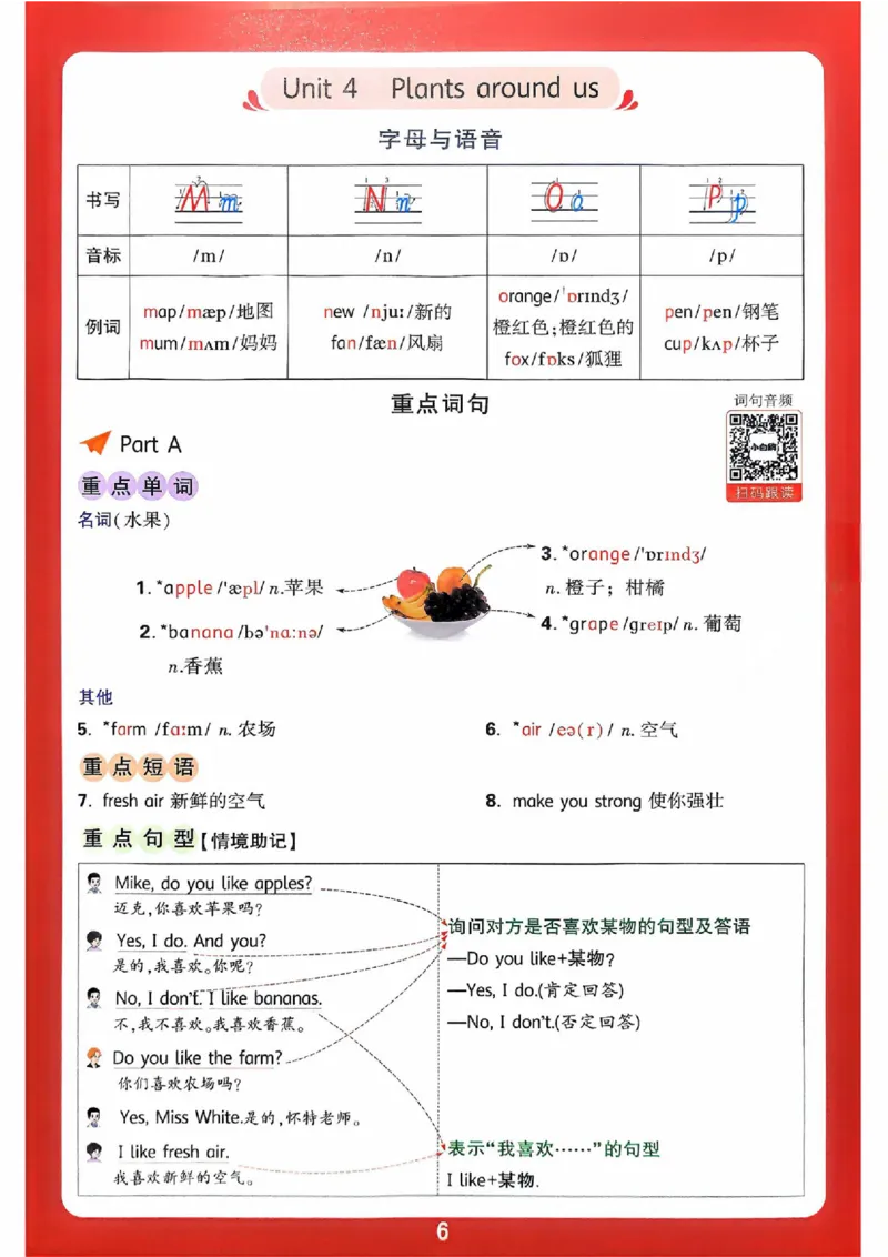 小白鸥情境题同步课时练PEP英语3年级上册：单元知识晨读晚记_2026万唯系列预习复习_2026版小学《万唯小白鸥情景题》3-6年级上册（数学、英语）（人教）