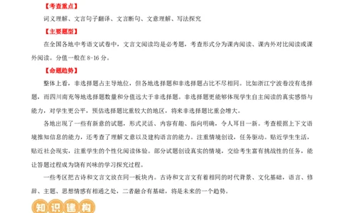 第15讲七上课标文言文复习（讲义）（全国通用）（解析版）_120中考语文全套复习_中考语文复习总复习_一轮复习资料_完2024年中考语文一轮复习课件+讲义+练习（全国通用）