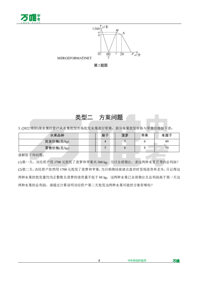 中考精选1000题真题分类19期函数的实际应用、圆的相关证明与计算202435d_2026万唯系列预习复习_备战2025中考真题1000题精选分类1-20期