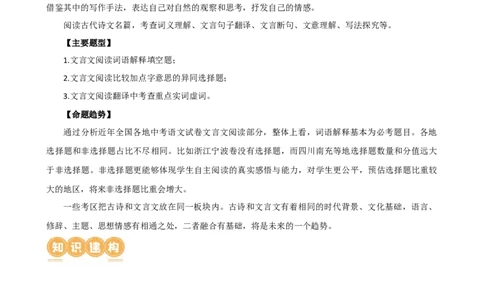 专题09词语解释（讲练）（全国通用）（解析版）_120中考语文全套复习_中考语文复习总复习_二轮复习资料_完2024年中考语文二轮复习课件+讲义+练习（全国通用）_模块二文言文阅读