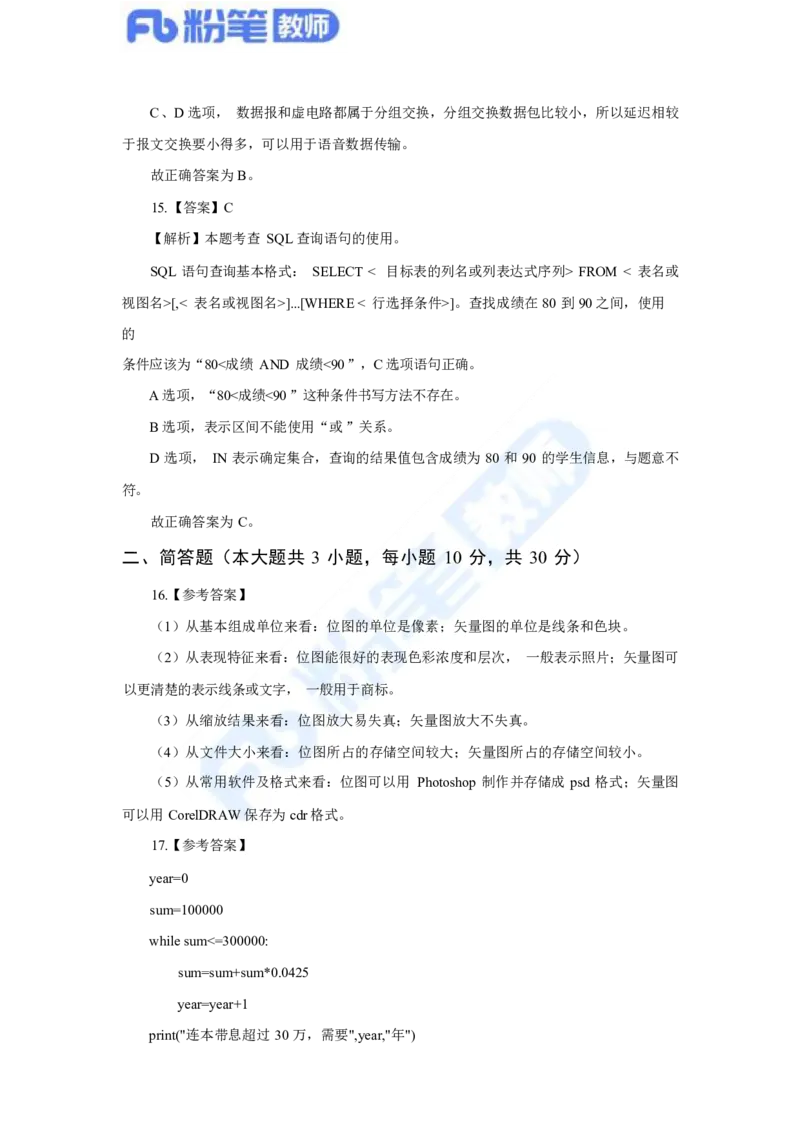 国家教师资格考试&middot;信息技术学科全真模拟卷&middot;解析合一册_4-教培资料-26年最新资料-同步更新_科一科二电子资料合集中小幼（笔记真题知识点汇总等）文件多，按需保存_01西米合集