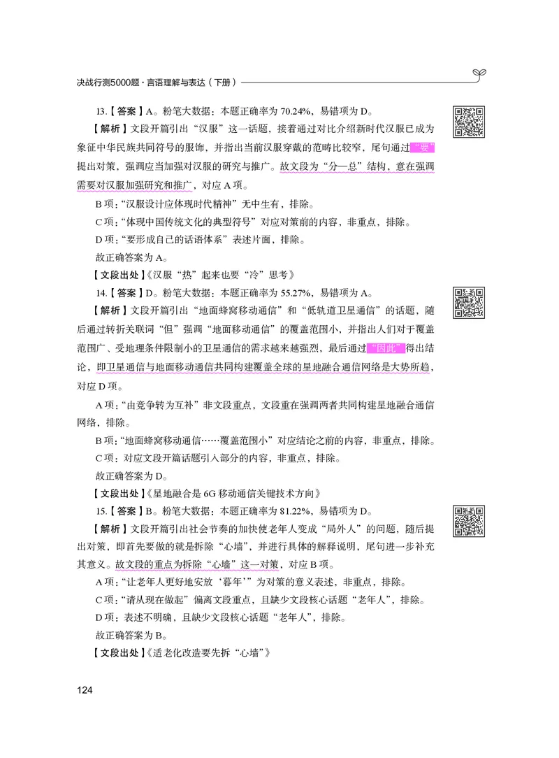 公务员考试辅导用书&middot;决战行测5000题（言语理解与表达）（下册）2025版_26吉林考备考资料包_11省考刷题包_04决战行测5000题_行测5000题2024年6月版次