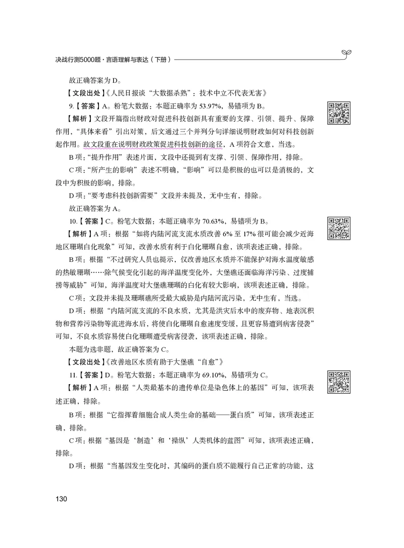 公务员考试辅导用书&middot;决战行测5000题（言语理解与表达）（下册）2025版_26吉林考备考资料包_11省考刷题包_04决战行测5000题_行测5000题2024年6月版次