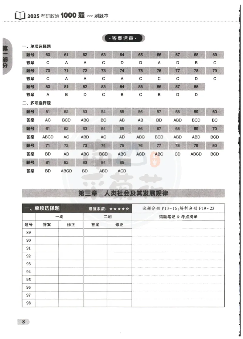 25肖秀荣1000题-刷题本_2026考公资料_（49）政治理论合集_政治理论合集_2025考研政治pdf（笔记）_肖秀荣考研政治_25肖1000题PDF