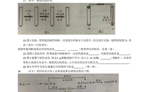 2018年四川省成都市中考化学试卷及答案_中考真题_5.化学中考真题2015-2024年_地区卷_四川省_四川成都化学08-22