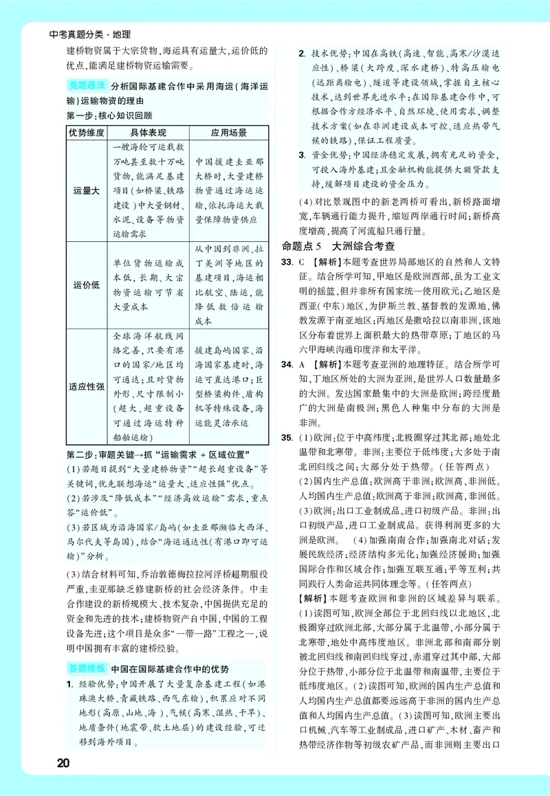 地理_大卷详解详析_2026万唯系列预习复习_2026版初中《万唯中考真题》分类与新考法（化学地理）_地理