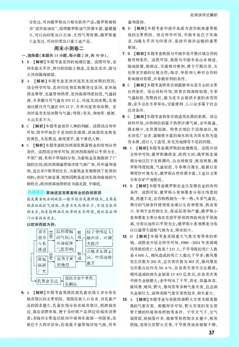 地理_大卷详解详析_2026万唯系列预习复习_2026版初中《万唯中考真题》分类与新考法（化学地理）_地理