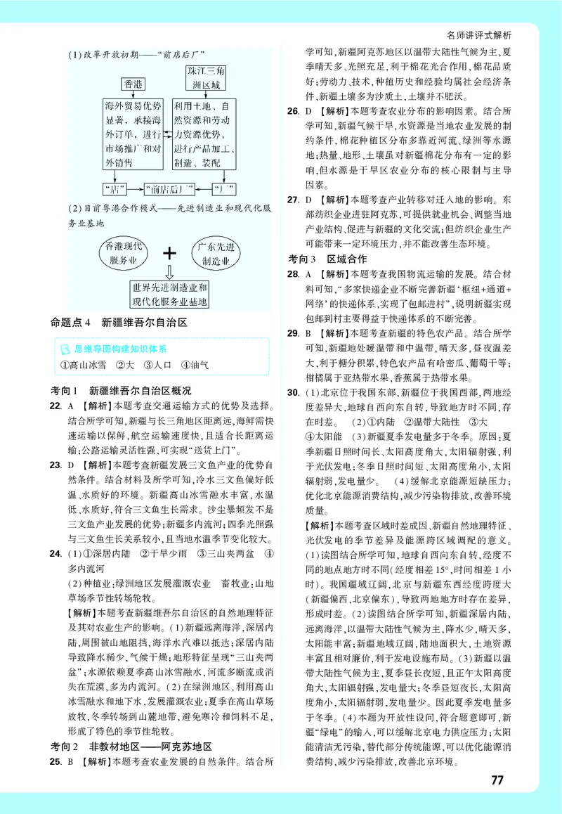 地理_大卷详解详析_2026万唯系列预习复习_2026版初中《万唯中考真题》分类与新考法（化学地理）_地理