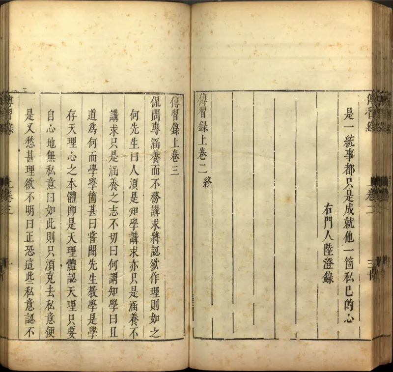 传习录.上下卷.明.王阳明著.明嘉靖二十九年王畿重刻本_t涯_绝版古籍电子书合集（13大类）_道家_传习录