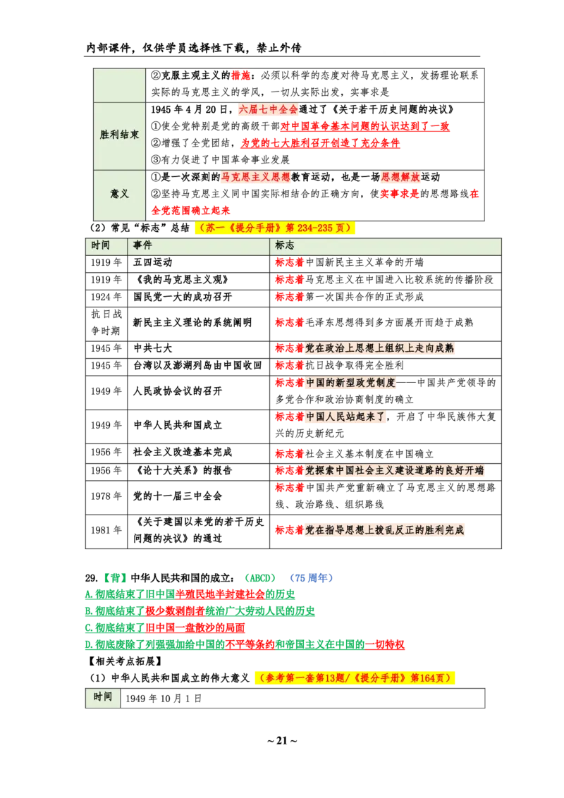 25八套卷：选择题速背笔记（第三套）_2026考公资料_（49）政治理论合集_政治理论合集_2025考研政治_05.苏一_05.肖8套卷带背_选择题_8套卷选择题速背笔记