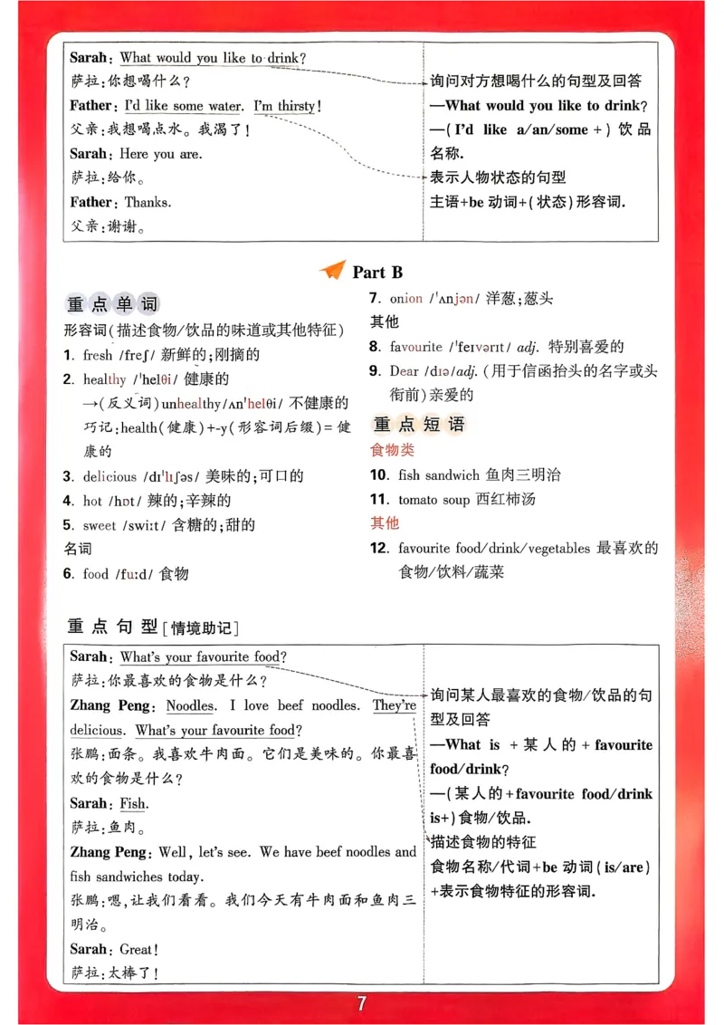 小白鸥情境题同步课时练PEP英语5年级上册：单元知识晨读晚记_2026万唯系列预习复习_2026版小学《万唯小白鸥情景题》3-6年级上册（数学、英语）（人教）